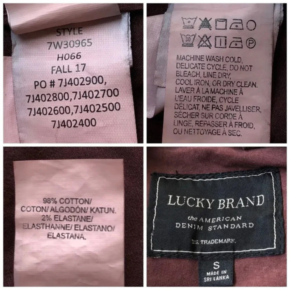 Lucky Brand Maroon Utility Jacket Size S - Picture 12 of 14